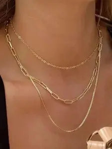 Women's Simple Style Color Chain Necklace, Casual Trendy Matching Necklace, Fashion Accessories for Daily